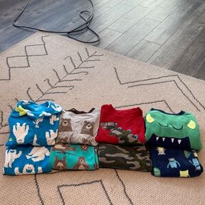 Lot of 4 Boys Carter’s 3T Two-Piece Fleece Pajamas